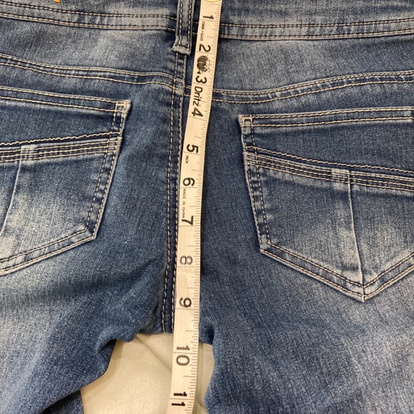Mossimo Supply Co. Skinny Jambe Moulante Low Rise Blue Jeans Juniors Size 1 VGUC - Picture 15 of 15